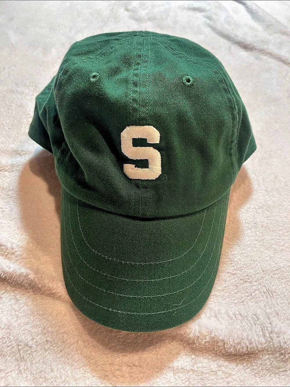 Nike Green Michigan State Spartans S Logo Cap